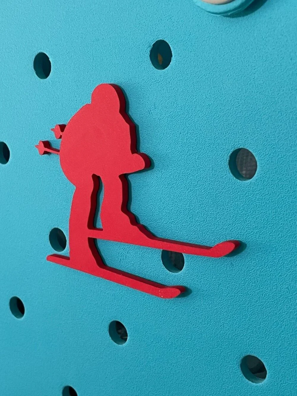 Skier Bogg Charm-Skiing Bogg Charm-Sports Bogg Charm